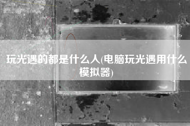 玩光遇的都是什么人(电脑玩光遇用什么模拟器)