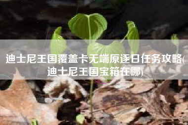 迪士尼王国覆盖卡无端原逐日任务攻略(迪士尼王国宝箱在哪)