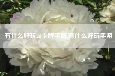 有什么好玩2d卡牌手游,有什么好玩手游