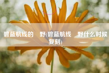 碧蓝航线的樫野(碧蓝航线樫野什么时候复刻)
