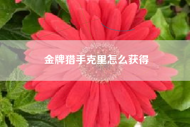 金牌猎手克里怎么获得