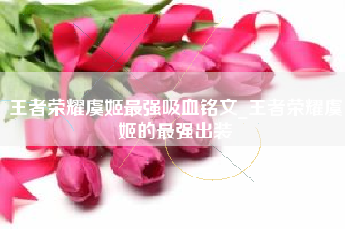 王者荣耀虞姬最强吸血铭文_王者荣耀虞姬的最强出装