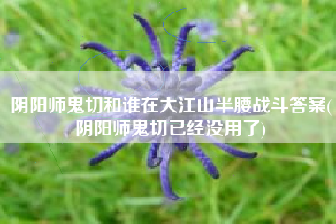 阴阳师鬼切和谁在大江山半腰战斗答案(阴阳师鬼切已经没用了)