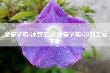 魔兽争霸3冰封王座(魔兽争霸3冰封王座下载)