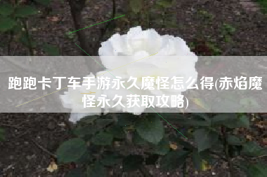 跑跑卡丁车手游永久魔怪怎么得(赤焰魔怪永久获取攻略)