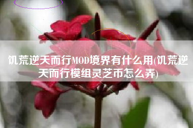 饥荒逆天而行MOD境界有什么用(饥荒逆天而行模组灵芝币怎么弄)