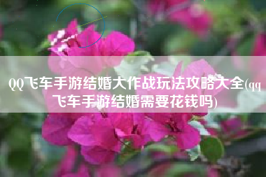 QQ飞车手游结婚大作战玩法攻略大全(qq飞车手游结婚需要花钱吗)