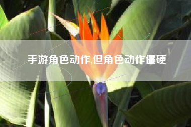 手游角色动作,但角色动作僵硬