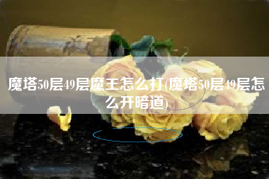 魔塔50层49层魔王怎么打(魔塔50层49层怎么开暗道)