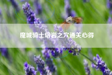 魔城骑士熔岩之穴通关心得