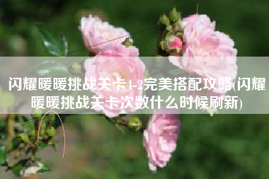 闪耀暖暖挑战关卡4-2完美搭配攻略(闪耀暖暖挑战关卡次数什么时候刷新)