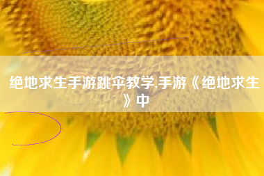 绝地求生手游跳伞教学,手游《绝地求生》中