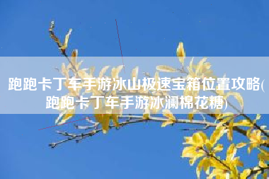 跑跑卡丁车手游冰山极速宝箱位置攻略(跑跑卡丁车手游冰澜棉花糖)