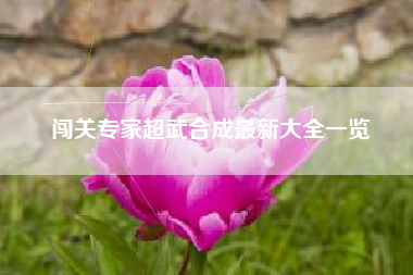 闯关专家超武合成最新大全一览