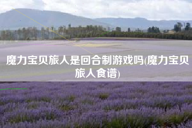 魔力宝贝旅人是回合制游戏吗(魔力宝贝旅人食谱)
