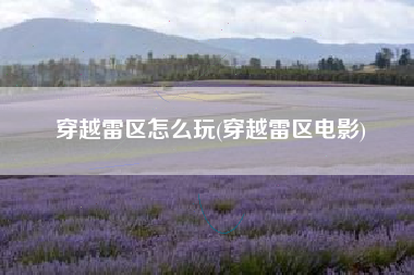 穿越雷区怎么玩(穿越雷区电影)