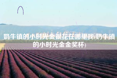 奶牛镇的小时光金银花在哪里找(奶牛镇的小时光金金奖杯)