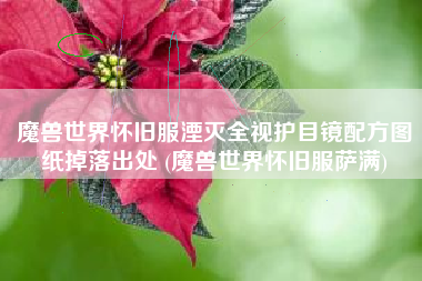 魔兽世界怀旧服湮灭全视护目镜配方图纸掉落出处 (魔兽世界怀旧服萨满)