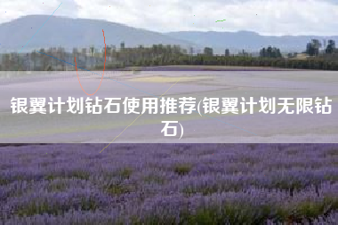 银翼计划钻石使用推荐(银翼计划无限钻石)