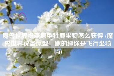 魔兽世界祝圣原型牡鹿坐骑怎么获得 (魔兽世界祝圣原型扗鹿的缰绳是飞行坐骑吗)