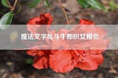 魔法文字乱斗牛郎织女相会