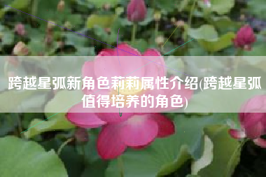 跨越星弧新角色莉莉属性介绍(跨越星弧值得培养的角色)