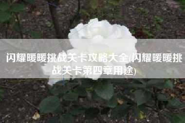 闪耀暖暖挑战关卡攻略大全(闪耀暖暖挑战关卡第四章用途)