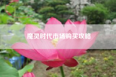 魔灵时代市场购买攻略