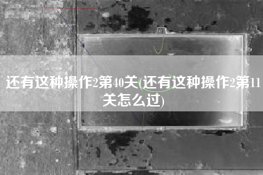 还有这种操作2第40关(还有这种操作2第11关怎么过)