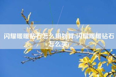闪耀暖暖钻石怎么用划算(闪耀暖暖钻石怎么买)