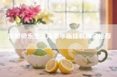 阴阳师永生之海豪华版挂机阵容推荐