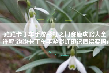 跑跑卡丁车手游彩虹之门赛道攻略大全详解(跑跑卡丁车手游彩虹印记值得买吗)
