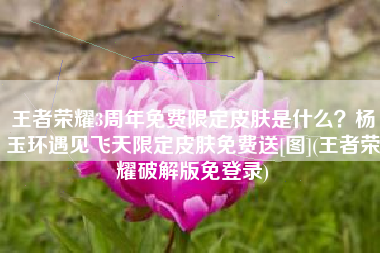 王者荣耀3周年免费限定皮肤是什么？杨玉环遇见飞天限定皮肤免费送[图](王者荣耀破解版免登录)