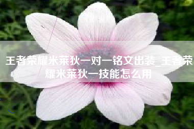 王者荣耀米莱狄一对一铭文出装_王者荣耀米莱狄一技能怎么用