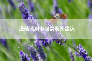 进站请刷卡股票购买建议