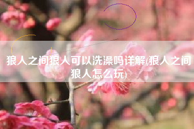 狼人之间狼人可以洗澡吗详解(狼人之间狼人怎么玩)