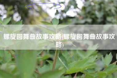 螺旋圆舞曲故事攻略(螺旋圆舞曲故事攻略)