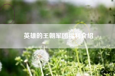 英雄的王朝军团福利介绍