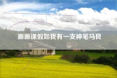 画画课假如我有一支神笔马良