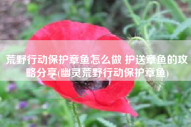 荒野行动保护章鱼怎么做 护送章鱼的攻略分享(幽灵荒野行动保护章鱼)
