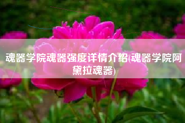 魂器学院魂器强度详情介绍(魂器学院阿黛拉魂器)