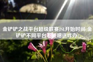金铲铲之战平台超级联赛JSL开始时间(金铲铲不同平台不能赠送咋办)