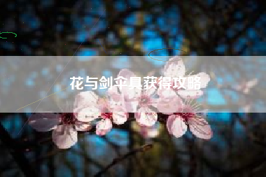花与剑伞具获得攻略