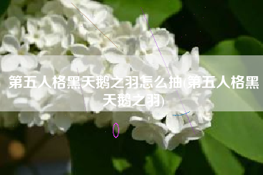 第五人格黑天鹅之羽怎么抽(第五人格黑天鹅之羽)