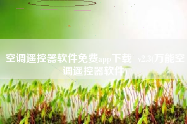 空调遥控器软件免费app下载  v2.3(万能空调遥控器软件)