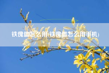 铁傀儡怎么用(铁傀儡怎么用手机)