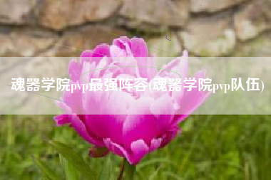 魂器学院pvp最强阵容(魂器学院pvp队伍)