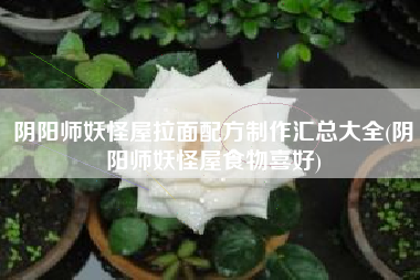 阴阳师妖怪屋拉面配方制作汇总大全(阴阳师妖怪屋食物喜好)