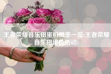 王者荣耀音乐扭蛋机概率一览(王者荣耀音乐扭蛋机活动)