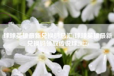 球球英雄最新兑换码总汇(球球英雄最新兑换码领取传说球2022)